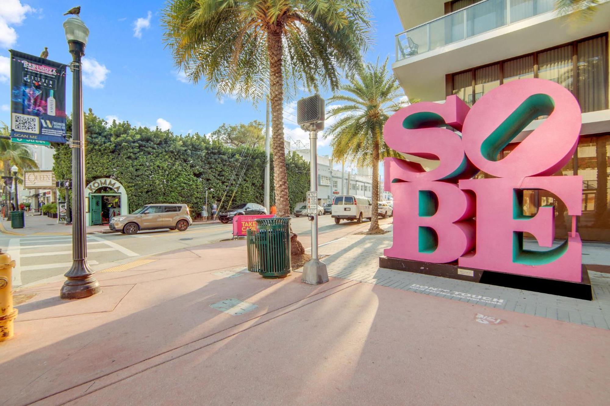 Deco Beachside Apt, W/2 Queen Beds, Washer/Dryer Miami Beach Kültér fotó