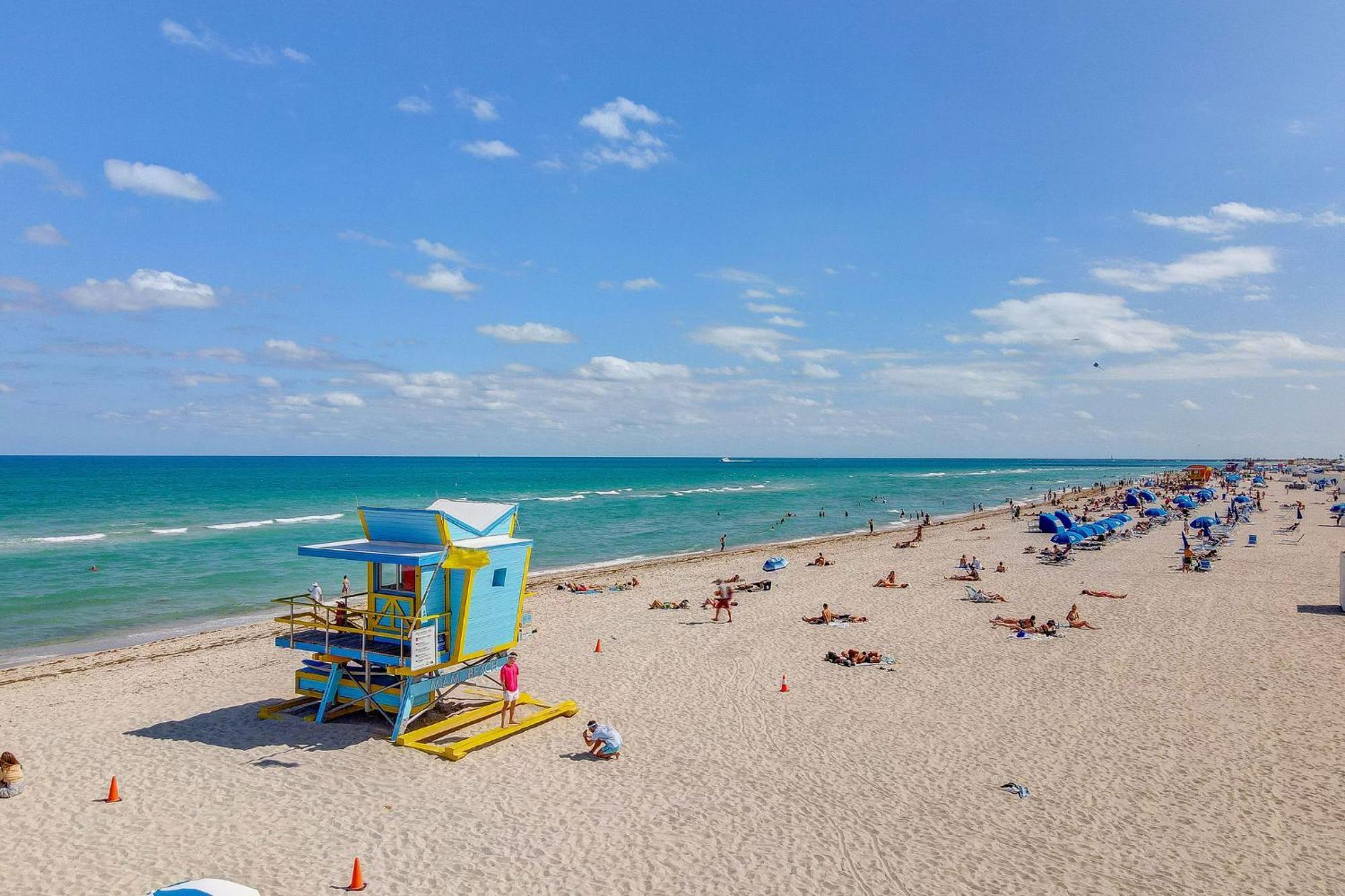 Deco Beachside Apt, W/2 Queen Beds, Washer/Dryer Miami Beach Kültér fotó